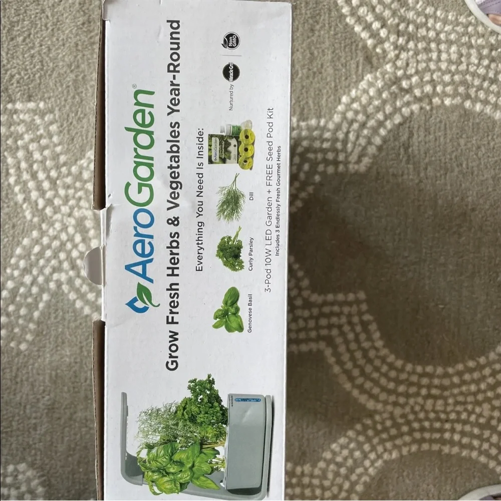 COPY - AeroGarden 3 Pods In-Home Garden System With LED Lights - gray - Picture 8 of 8